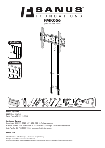 Handleiding Sanus FMK056 Muurbeugel