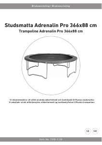 Bruksanvisning Rusta Adrenalin Pro Studsmatta