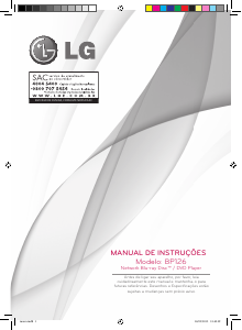 Manual LG BP126 Leitor de blu-ray
