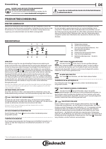 Bedienungsanleitung Bauknecht B70 400 2 Kühl-gefrierkombination