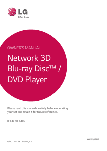 Handleiding LG BP640 Blu-ray speler