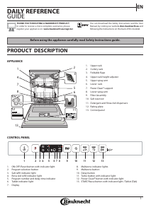 Manual Bauknecht BCIO 3O41 PLE S Dishwasher