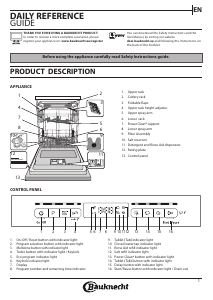 Manual Bauknecht BBO 3O539 PLGT Dishwasher