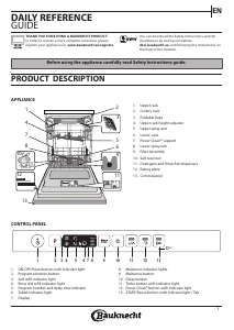 Manual Bauknecht BCIO 3T341 PLET Dishwasher