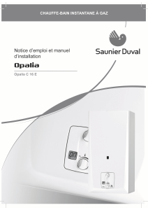 Mode d’emploi Saunier Duval Opalia C 16 E Chaudière à gaz
