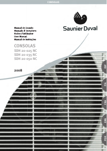 Mode d’emploi Saunier Duval SDH 20-025 NC Climatiseur