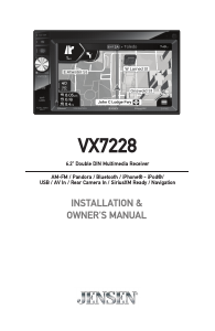 Handleiding Jensen VX7228 Autoradio