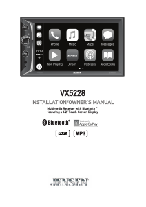 Bruksanvisning Jensen VX5228 Bilradio