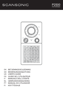 Handleiding Scansonic P2500 Radio