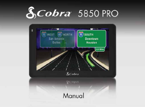 Handleiding Cobra 5850 Pro Navigatiesysteem