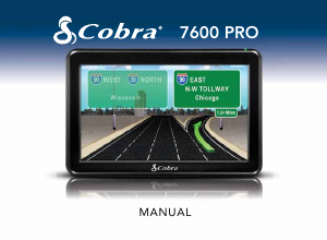 Handleiding Cobra 7600 Pro Navigatiesysteem