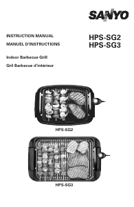 Mode d’emploi Sanyo HPS-SG2 Gril de table