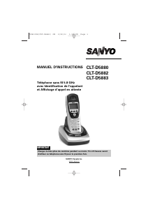 Mode d’emploi Sanyo CLT-D5882 Téléphone sans fil