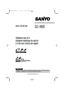 Mode d’emploi Sanyo CLT-2425 Téléphone sans fil