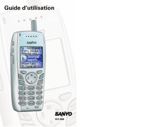 Mode d’emploi Sanyo SCP-4920 Téléphone portable
