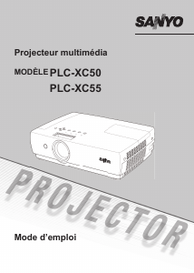 Mode d’emploi Sanyo PLC-XC50 Projecteur