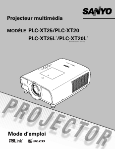 Mode d’emploi Sanyo PLC-XT20L Projecteur