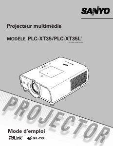 Mode d’emploi Sanyo PLC-XT35L Projecteur