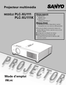 Mode d’emploi Sanyo PLC-XU111 Projecteur