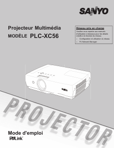 Mode d’emploi Sanyo PLC-XC56 Projecteur