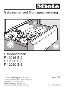 Bedienungsanleitung Miele F 12020 S-3 Gefrierschrank