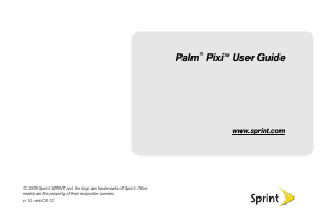 Manual Palm Pixi (Sprint) Mobile Phone