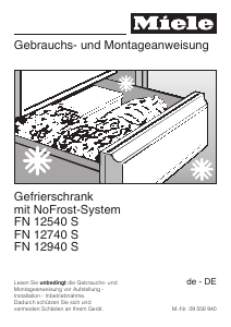 Bedienungsanleitung Miele FN 12740 S Gefrierschrank