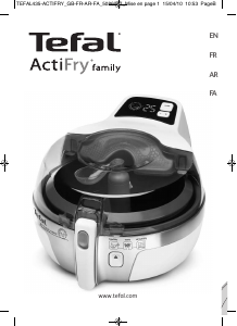 Mode d’emploi Tefal AH900072 ActiFry Family Friteuse