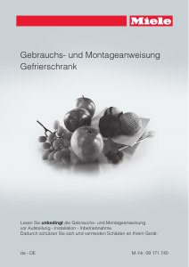 Bedienungsanleitung Miele FN 12827 S Gefrierschrank