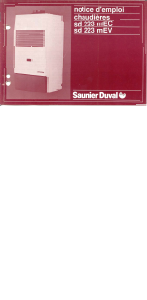 Mode d’emploi Saunier Duval sd 223 mEC Chaudière à gaz