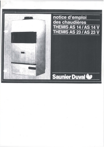 Mode d’emploi Saunier Duval Themis AS 14 Chaudière à gaz