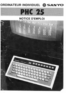 Mode d’emploi Sanyo PHC 25 Ordinateur de bureau