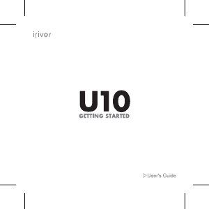Handleiding iRiver U10 Mp3 speler