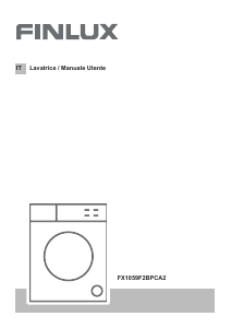 Manuale Finlux FX1059F2BPCA2 Lavatrice