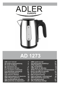 Manual Adler AD 1273 Jarro eléctrico