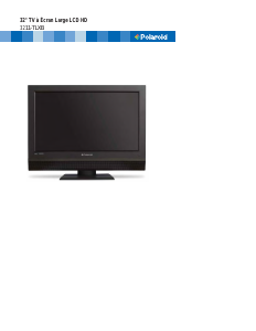 Mode d’emploi Polaroid 3211-TLXB Téléviseur LCD