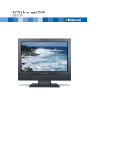Mode d’emploi Polaroid 1511-TLXB Téléviseur LCD