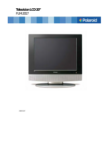 Mode d’emploi Polaroid FLM-2017 Téléviseur LCD