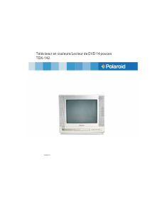 Mode d’emploi Polaroid TDX-142 Téléviseur