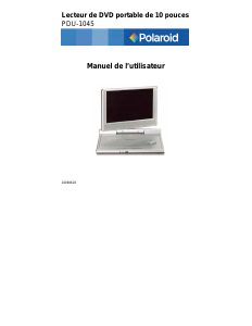 Mode d’emploi Polaroid PDU-1045 Lecteur DVD