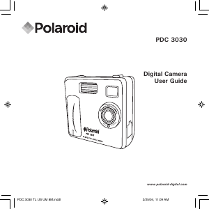 Mode d’emploi Polaroid PDC 3030 Appareil photo numérique