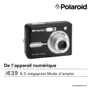 Mode d’emploi Polaroid i639 Appareil photo numérique