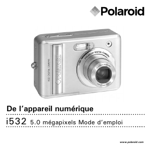 Mode d’emploi Polaroid i534 Appareil photo numérique