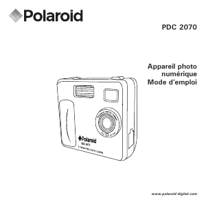 Mode d’emploi Polaroid PDC 2070 Appareil photo numérique