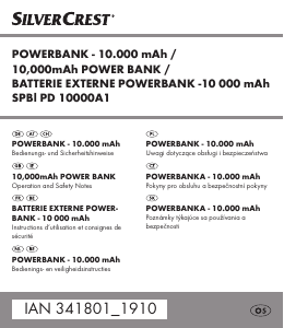 Handleiding SilverCrest IAN 341801 Mobiele oplader