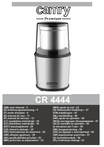 Manual Camry CR 4444 Râșniță de cafea