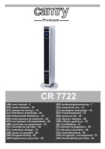 Návod Camry CR 7722 Ohrievač