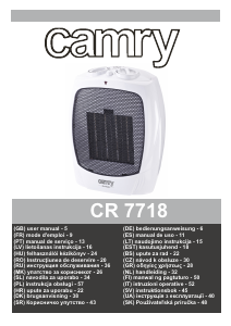 Manual Camry CR 7718 Aquecedor
