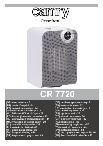 Manuale Camry CR 7720 Termoventilatore