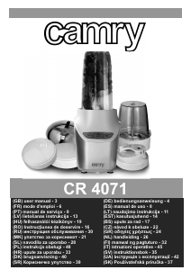 Handleiding Camry CR 4071 Blender